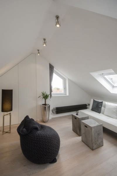 Modern Attic Loft With Grey Palette In Prague Idesignarch Interior