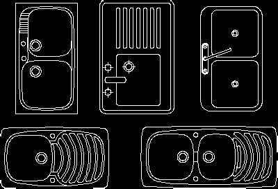 Kitchen Sink Cad Block Kitchen Sink 2d Dwg Block For Autoc