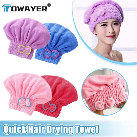 Microfibre Bowknot Wrap Towel Quick Hair Drying Bath Towels Coral