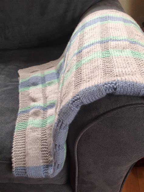 Simple Striped Baby Blanket — Free Pattern Alaska Knit Nat