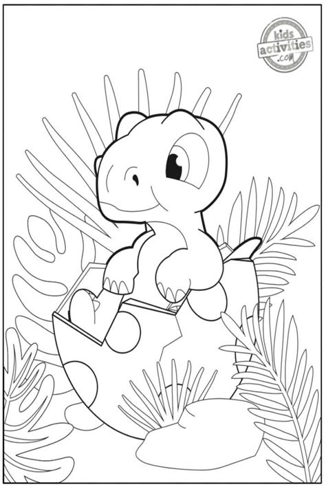 Free Adorable Baby Dinosaur Coloring Pages Kids Activities Blog