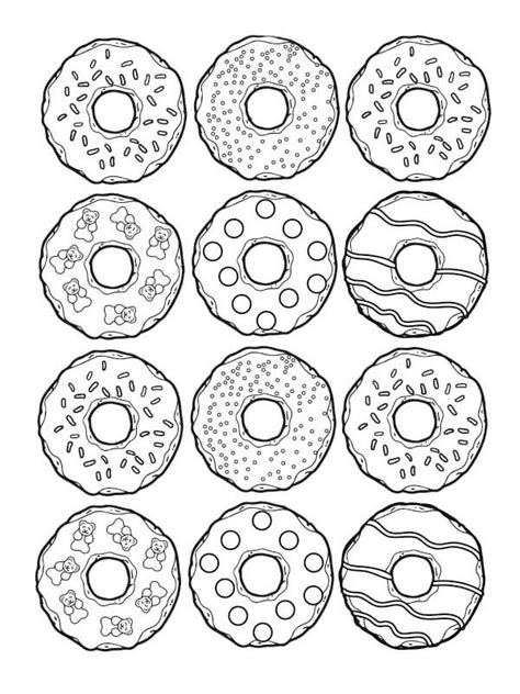 Afbeeldingsresultaat Voor Donut Kleurplaat Bullet Journal Doodles My