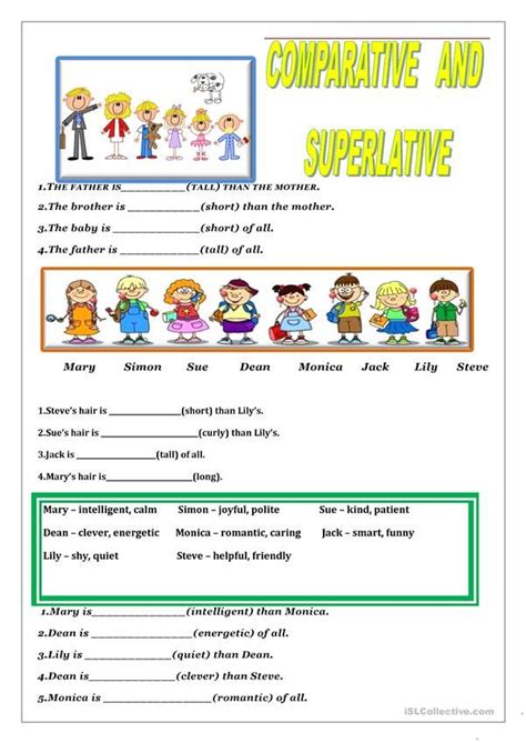 Comparative And Superlative Superlatives Learn English English