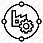 Supply Chain Icon Icons Industry Factory Manufacturing