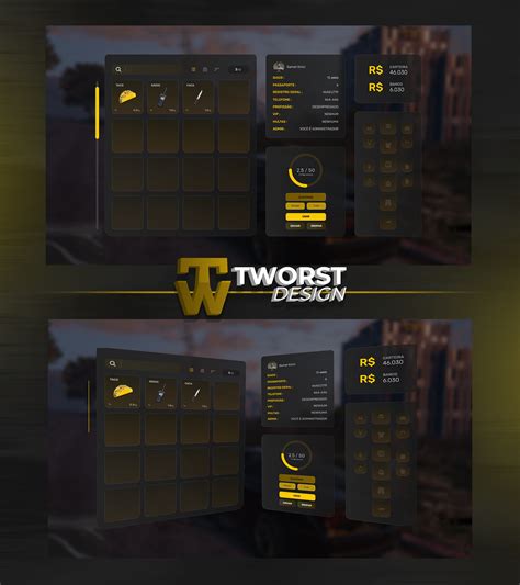 Inventory UI Design - Fivem Inventory | Behance