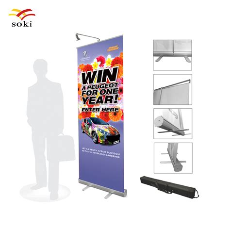 China 2m High Fair Promotional Roll Ups Rollup Banner Roll Up Stand