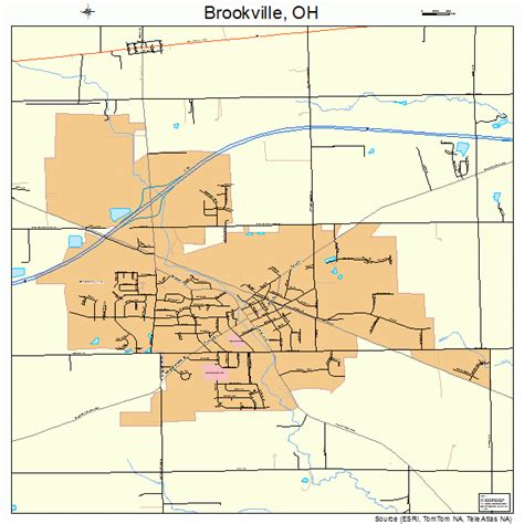Brookville Ohio Street Map 3909358