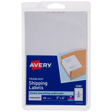 Avery 5286 Trueblock Shipping Labels Hobby Lobby 2257657