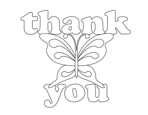 Say thanks with coloring pages ! Items similar to Coloring Book style Thank You Cards - set ...