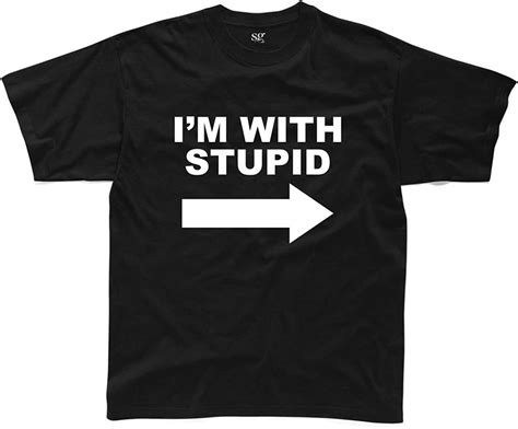 Im With Stupid Mens T Shirt Uk Clothing