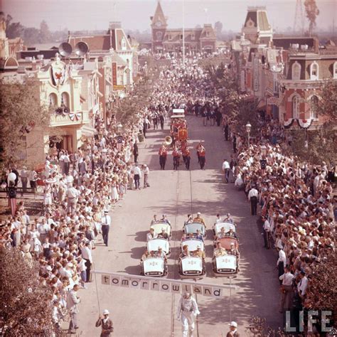Disneyland Opening Day 1955 Main Street Parade From Life Magazine