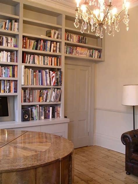 Bespoke Fitted Bookcase To Match Interior Design In Period
