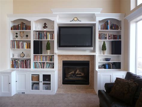 Entertainment Centers Fireplace Design Bookcase Wall Unit