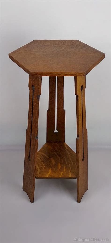 Stylish Arts And Crafts Side Table In Oak Antiques Atlas