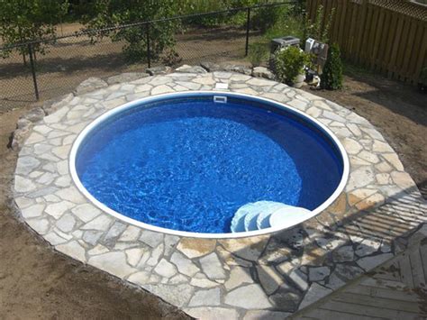 Eternity 18 Ft Round Semi Inground Pool Complete Package Pool Supplies Canada