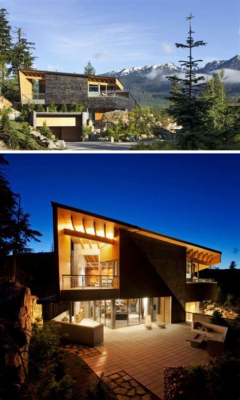 16 Examples Of Modern Houses With A Sloped Roof House Roof Design