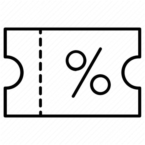 Coupon Discount Percentage Sale Tag Ticket Icon