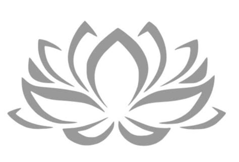 Lotus Flower Mylar Stencil Please Choose From Drop Down Menu Image