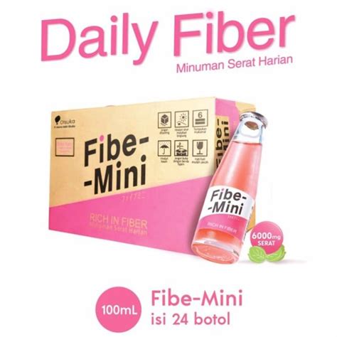 Jual Fibe Mini Minuman Kaya Serat 100 Ml Isi 1 Karton 24 Botol Menu