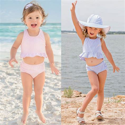 You will also need a cup to use to rinse him and a washcloth. Toddler Kids Baby Girl Swimsuit Striped Bathing Suit ...