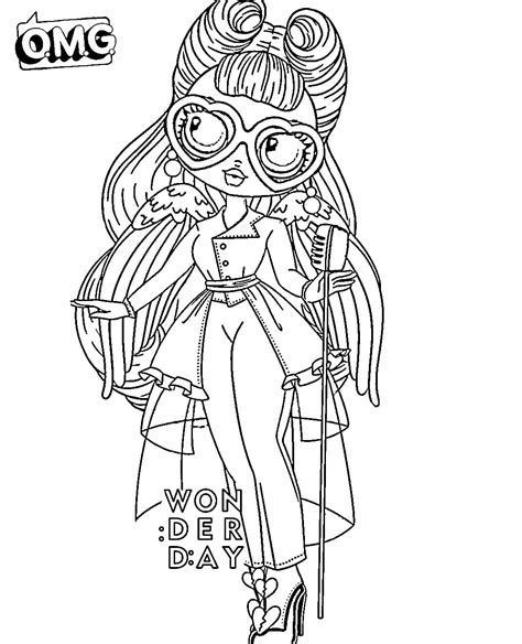 Coloring Page Lol Omg Download Or Print New Dolls For Free Coloring Home