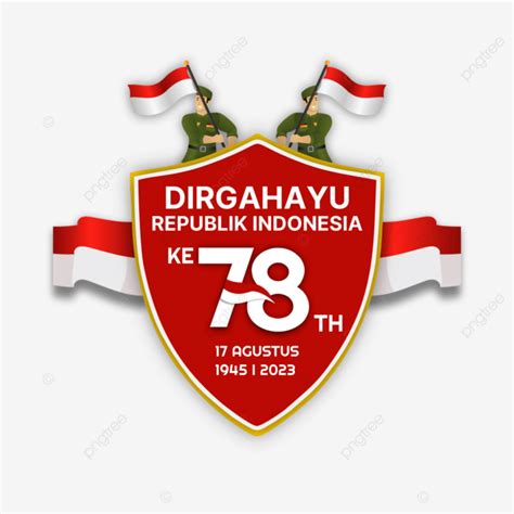 Hut Ri 78 Oficjalne Logo W Dniu Niepodległości Indonezji 2023 Z
