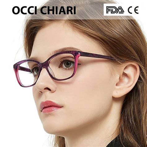 occi chiari 2018 fashion rectangle myopia glasses women clear lens trendy optical eyeglasses