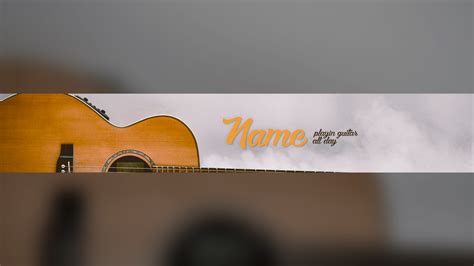 Free Guitar Youtube Banner Template 5ergiveaways