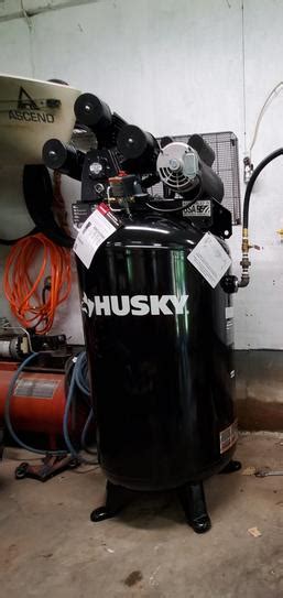 Husky 80 Gal 3 Cylinder Single Stage Electric Air Compressor C801h At