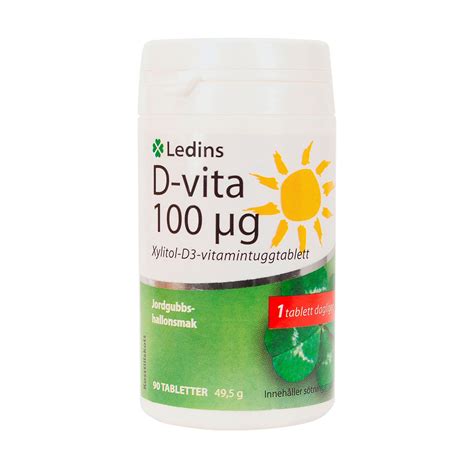 Köp Ledins D Vitamin 100µg 90 Tuggtabletter Apohem