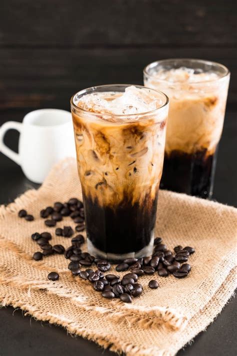Iced Coffee With Milk Stock Photo Image Of Coffee Brown 103909566