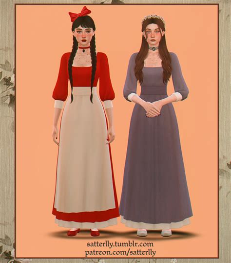 Dress Daisy Satterlly On Patreon Cottagecore Clothes Sims4 Clothes