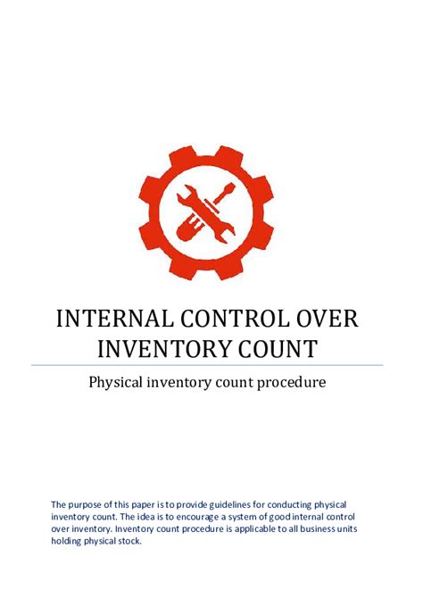 Pdf Internal Control Over Physical Inventory Count Solomon Lebelo