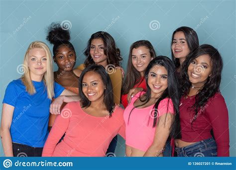Group Of Diverse Teen Friends Stock Image Image Of Friends Students