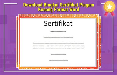 Contoh desain blangko sertifikat kosong format coreldraw dan ms. Download Bingkai Sertifikat Piagam Kosong Format Word ...