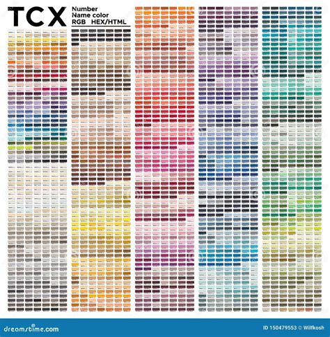 Pantone Tcx Color Chart