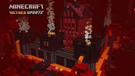 Minecraft Nether Update The Piglin Fortress Speed Build Youtube