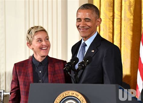 Photo President Obama Awards The Presidential Medal Of Freedom To Ellen Degeneres