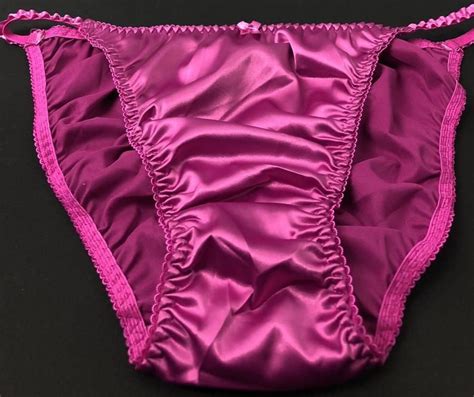 satijn string bikini panty magenta hot pink etsy lingerie for men panty design bikini