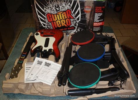 Xbox 360 Guitar Hero Warriors Of Rock Drum Set And Guitar 0 99 Starting Bid Ebay Guitar