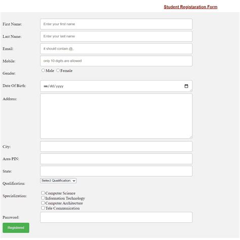 Registration Form Design In Html And Css With Code Enjoysharepoint