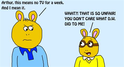 No Tv For Arthur For A Week For Hitting Dw By Mjegameandcomicfan89 On Deviantart