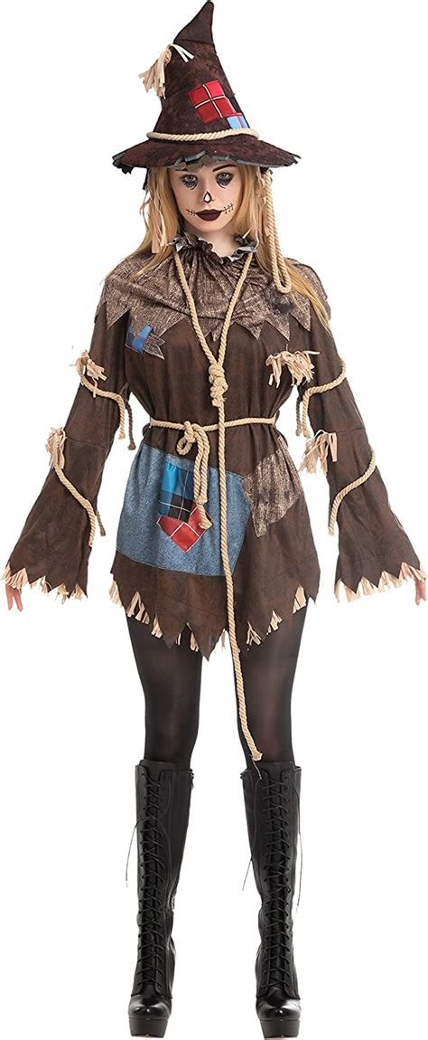 Adult Women Scary Scarecrow Costume Clothing Shoes And Jewelry