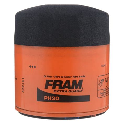 An oil filter is a filter designed to remove contaminants from engine oil, transmission oil, lubricating oil, or hydraulic oil. Fram® PH30 - Extra Guard™ Spin-On Engine Oil Filter