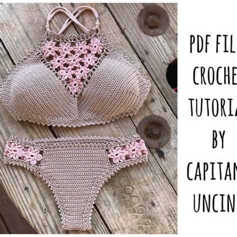 pdf file for crochet pattern aliyah crochet bikini top and etsy
