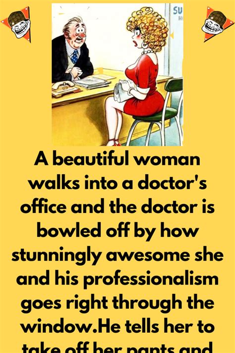 A Beautiful Woman Walks Into A Doctors Office Funny Teacher Jokes