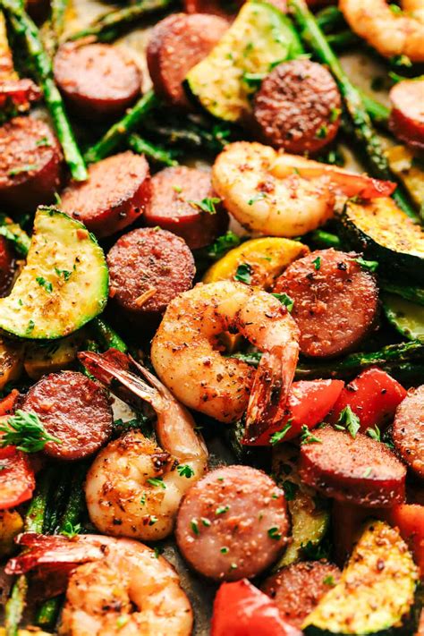 Cajun Shrimp And Sausage Vegetable Sheet Pan The Recipe Critic