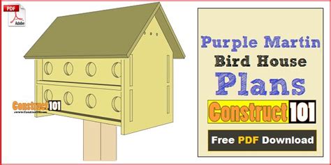 Andy's free bird house plans provide different plans for birdhouses suitable for bluebirds, flickers, phoebes, purple martins, and wrens. 17 Best images about DIY Projects on Pinterest | Bench plans, Sheds and Bird house plans