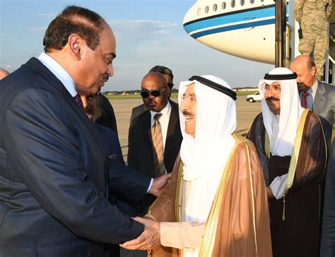 Kuna Kuwait Amir Arrives In Washington Dc For Summit Talks With