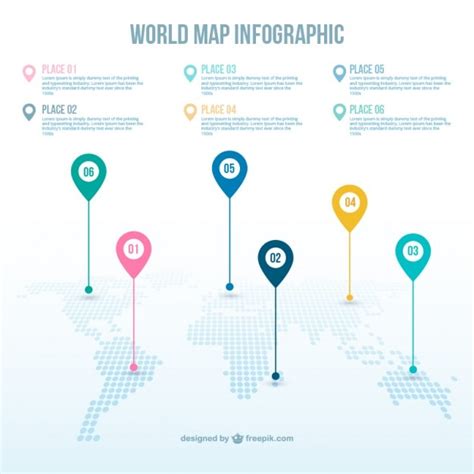 Premium Vector World Map Infographic